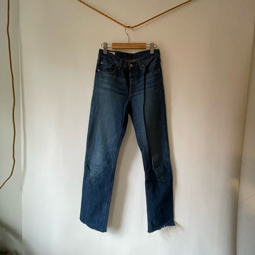 Levi’s 501 in a medium blue
